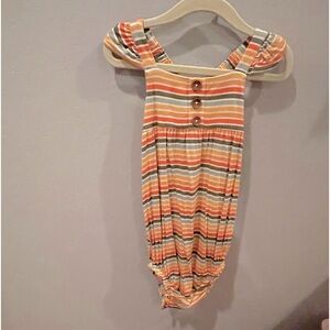 Posh Peanut striped romper.